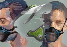 Reebok показала маски для спорту. Вони повністю покривають голову і містять мох для очищення повітря
