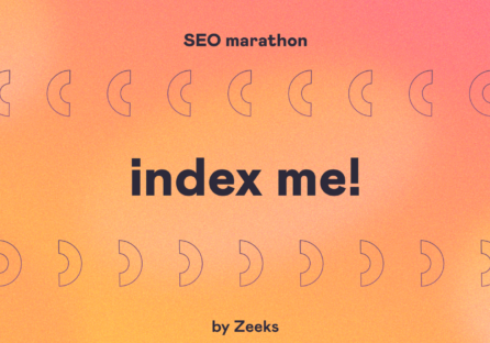index me! SEO marathon by Zeeks